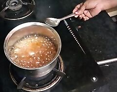 Garlic tea making video without dress hot tamil talking