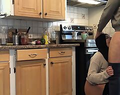 Arab Iraqi wife has doggystyle anal in the kitchen