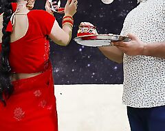 Karva Chauth Special: Freshly seconded priya had First karva chauth sex and had blow job under the sky with clear Hindi