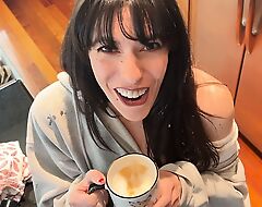 Can't Even Make My Morning Latte Without My Boyfriend Cumming All Over Me (Freeuse Facial)