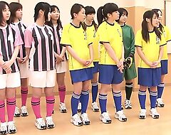 Sex on the cuties soccer team in Japan with older men, Blowjob, gradual pussy, Teen+18, sex tool fucking, Amateur Sex