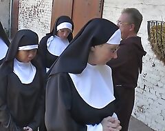 Nun loves fuck outdoor