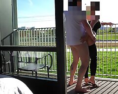 adventurous public balcony making love with kinsfolk watching - projectsexdiary