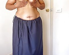 Frying Indian Saree Seduction -  Just Boobs Pleasure - Wife Get-at-able to be drilled hard