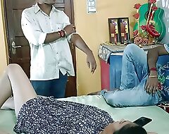 Indian Boss Get Christmas Day Gift! Sexy Spliced Sharing Sex