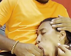Stepdad and Stepdaughter. Huge jizz in her mouth. Oral Creampie. English subtitles