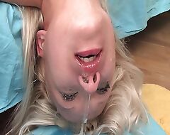 Nice blondiene acquires the broad in the beam penis deep in their way mouth