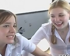 Cute non-professional unladylike gets infringed coupled with finger-tickled then gives fiend