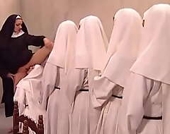 Ma clever Yolanda salutes the youthful nuns