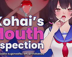 Kouhai's indiscretion   inspection? (ASMR) indiscretion sounds lewd anime chick sugarwaifu