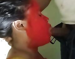 Bhabi quick fucked in Holi festival