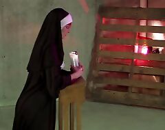 Fantasy Roleplay Fun For Naughty Nun With an increment of Horny Officiant