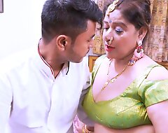 A mature milkmaid is being fucked by young home owner.