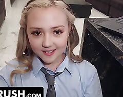 Thick Blonde Step Daughter Eva Nyx Gets Her Juicy Teen Pussy Creampied By Step Daddy - DadCrush