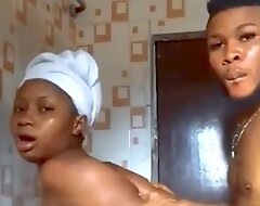 Sultry Black Nigerian Couple Screwing Hard In Hot Shower!