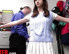Ultra Cute Highway Crime Girl Ejaculations Repeatedly While Having Sexual relations With Officer - Shoplyfter