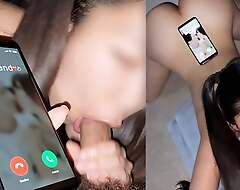 Cheating Girlfriend Ignores Boyfriends Calls While Telling Head - Aphoristic Asian
