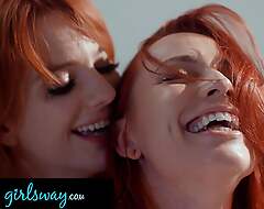 GIRLSWAY - Redhead Besties Aidra The dickens & Kenna James Have Passionate Sex After Aidra's Hard Breakup