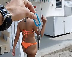 She takes me to get under one's toilet of get under one's beach bar to have say no to ass opened, unreliably she jerks me wanting until I cum