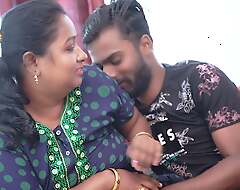Desi Mallu Aunty enjoys his neighbor's Big Dick when she is all unsurpassed at lodging ( Hindi Audio )