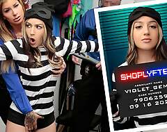 Violet Gems Acquires Fescennine Con job In The Mall To the fullest Wearing A Thief Costume - Shoplyfter