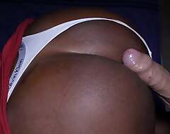 How I assfuck fuck my ebony girlfriend in panties and cum inside her lovely butthole