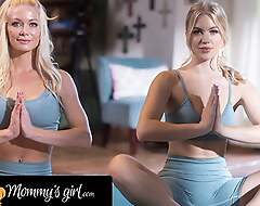 MOMMY'S GIRL - Horny Mummy Harshly Scissors Their way Stepdaughter After Property Hard-Fingered During Yoga