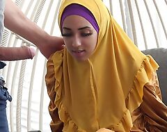 Tired spliced in hijab acquires lustful energy