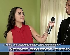 BANGBROS - Asian Reporter Mi Ha Takes Surpassing Mookie'_s Big Black Cock