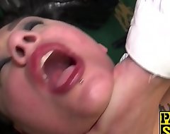 Goth chub Lily Brutal fed cum check d cash in one's checks rough cock insertion