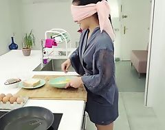 Blindfolded cutie acquires properly fucked from behind