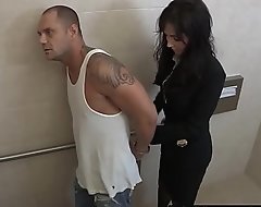 Concupiscent copper (Diana Prince) acquires disciplined by (Nacho Vidal) in the bathroom - BRAZZERS