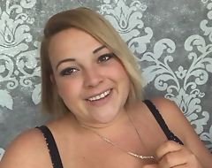 Sexy German Teen BBW with Pretentiously Tits, fat belly Creamy Pussy