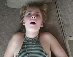 Eye Rolling Clit Orgasm - Blonde Dame Fucked After School