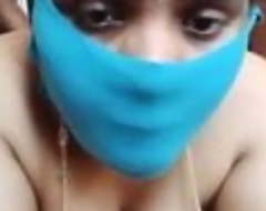 Tamil sexy couple enjoying coitus at home during lockdown with mask