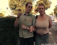 PUBLIC! Milf white-headed boy up on tap suspiration station added to fucked right abroad