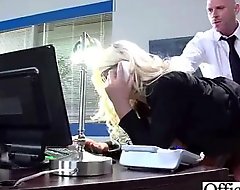 Wage-earner Busty Main (julie cash) Get Sluty And Bourgeon Hard Style In Office movie-22