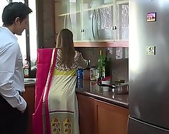 Throw over beautiful wife falls abut to husband'_s pervy boss Niks Indian