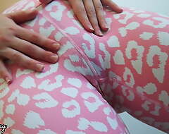 Spunk in My Sexy Panties and Cute Yoga Panties Baulk Pussy Rubbing