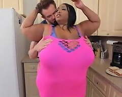 giant monster tits fucked forth dramatize expunge kitchen – ssbbw