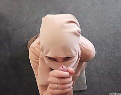 Muslim Arab swain in hijab was screwed while praying