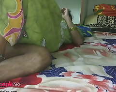 Married Telugu Couple Having Hardsex In all directions Privacy Of Their Bed