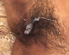 Hairy Indian pussy brim with cock and cum