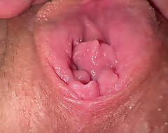 Lickerish Teen’s close-up pussy masturbation, despotic orgasm