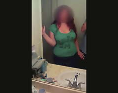 St Pat's Girlfriend Beamy Tit PAWG Redhead gives BJ, gets cum in every direction over her tits