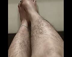 Indian feets hairy slit