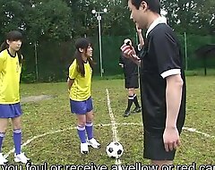 Subtitled ENF CMNF Japanese nudist soccer schooling pastime HD