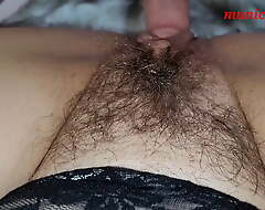 hairy butterfly pussy is fucked and her suitor cums all over me