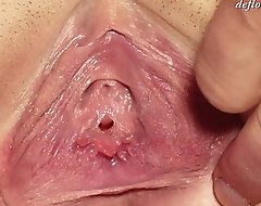 Sexy blondie masturbates with an increment of touches will not hear of outright mint pussy! Whack away hymen take effect close-up!