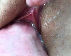 Clit Masturbation everywhere Dick. Pussy Fuck. Cum inside of the Vagina. Creampie and Fisting. Female Orgasm. Close-up.